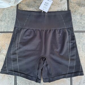 Gymshark Contour Heart Seamless Shorts Black Size Large Sold Out NWT